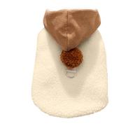 Vêtements Pour Chatons - Laine D'agneau, 9,84-13,78 Pouces Vêtements Pour Chiens Doudoune D'hiver Chaud Et Doux Sur La Peau | Laisse Intégré Design Avec Chapeau De Bille, Vêtements I