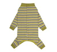 Vêtements pour chats rayés Maillot de corps manches longues Col haut Automne Combinaisons Vêtements pour améliorer la mobilité du chien Protection hivernale