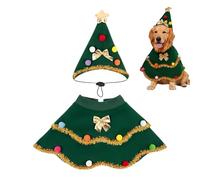 Vêtements pour chien, arbre de Noël, vêtements doux pour chiot avec ajustement réglable pour fête de Noël, photographie de vacances, promenade en plein air, création de souvenirs festifs et de charme