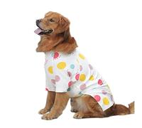 Vêtements pour chien, chemise en coton respirant pour chien de grande taille, pyjama Golden Retriever doux pour chiens de grande taille (11XL, point ondulé)