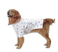Vêtements pour chien, chemise en coton respirant pour chien de grande taille, pyjama Golden Retriever doux pour chiens de grande taille (11XL, blanc)
