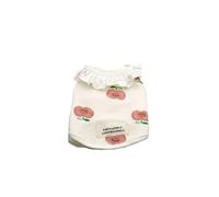 Vêtements pour chien de compagnie - Gilet pour chien, chat, petite pomme, éléphant, imprimé mignon et fin d'été pour fille (pomme, XXL)