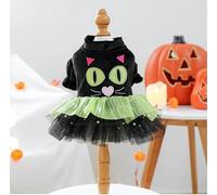 Vêtements pour chien et chat - Robe d'Halloween amusante et mignonne (chats mignons, costumes d'Halloween pour chien, taille XS)