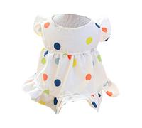 Vêtements pour Chien Fille Costume Vêtements Robes De Fête d'anniversaire Chiot Manches Flottantes À Pois Costumes Fête Vacances Robe Chien Grands Chiens Petits Chiens