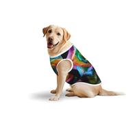 Vêtements pour chiens à fleurs multicolores - Gilet en coton doux pour chiens de taille moyenne et grande pour le quotidien et les activités de plein air,