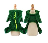 Vêtements pour chiens de compagnie, costumes drôles de dinosaures, manteau d'hiver chaud en peluche pour petit chaton à capuche chiot tissu gatos productos para mascotas