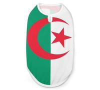 Vêtements pour Chiens et Chats avec Drapeau de l'Algérie T-Shirt d'été Graphique Gilet sans Manches Débardeur pour Animaux de Compagnie