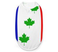 Vêtements pour Chiens et Chats avec Drapeau de Saint-Éphrem-de-Beauce T-Shirt d'été à imprimé Graphique Débardeur sans Manches pour Animaux de Compagnie