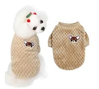 Vêtements pour Chiens Hiver Nouveaux vêtements pour Animaux de Compagnie Chat Petit Chien vêtements pour Animaux de Compagnie (Brown, S)
