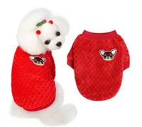 Vêtements pour Chiens Hiver Nouveaux vêtements pour Animaux de Compagnie Chat Petit Chien vêtements pour Animaux de Compagnie (Red, M)