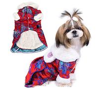 Vêtements pour Chiens, Manteau Épais en Coton, Taille Multiple, Couleur Vive - Confortable et Chaud avec Style Chinois Élégant pour Animaux en Automne Hiver (XL)