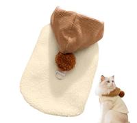 Vêtements pour Chiens pour Garçons - 25x18.5x1cm / 9.84x7.28x0.39 Pouces Cabille d'hiver pour Chies, Pruisible en Forme De Chat De Chien Mignon avec Chef De Chapeau, Manteau De Chin Doux, Vêtements