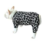Vêtements pour chiens, pyjama en coton doux pour bouledogue français, combinaison manteau grenouillère pour chien, chemises anti-poils pour chiots et chiens de petite et moyenne taille_XS