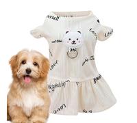 Vêtements pour chiens - Robe en polyester avec motif ours | Doux et confortable pour une utilisation quotidienne pour les petits chiens, chiots, animaux domestiques et chats