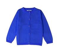 Vêtements pour enfant fille - Tricoté - Coloré - Solide - Pull en tricot - Manteau - Tops - Combinaison d'hiver 92, bleu, 18-24 mois