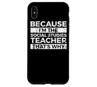 Vêtements pour Enseignants en études sociales - Superbe Design pour Enseignants Coque pour iPhone XS Max