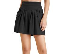 Vêtements pour femme grande taille MM Short à jambes larges pour femme 200 livres Pantalon chaud polyvalent Pantalon de cyclisme pour homme et femme Short court, Noir , 6XL