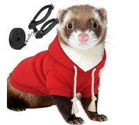 Vêtements Pour Furet Tenue Chaude Et Douce Pour Hamster Avec Harnais | Sweater Élégant pour Rongeurs et Animaux Pour Lapin, Chinchilla, Chihuahua Et Chat