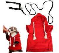 Vêtements pour Furet - Vêtement doublé en de 65 g, vêtement d'animal en Peluche, Costume Compatible avec Harnais, créature élégante pour Dressing | Lapin, écureuils, Chinchilla Chihuahua