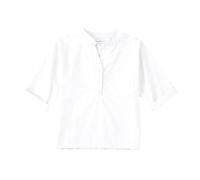 Vêtements pour grandes filles - Col en V - Manches mi-longues - Chemise à poche - T-shirt graphique pour tout-petits (blanc, 9 ans)