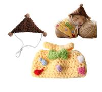 Vêtements pour Hamster - Ensembles De Robe Tricotée Destinés Aux Animaux Avec Chapeau,Vêtements Thermiques Animaux,pour le Cochon d'Inde, le Hamster, le Furet, le Lapin, le Chinchilla, ainsi que le Hé