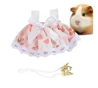 Vêtements pour hamster - Robe en coton chinchilla, petite garde-robe, adorable tenue de compagnon à fourrure, petits vêtements de mode pour rongeurs, vêtements miniatures décoratifs créatifs | pour