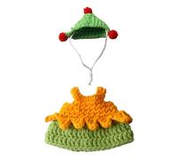 Vêtements pour Hamster,Robe Pull Tricotée avec Un Chapeau pour Animaux De Compagnie - Vêtements en Tricot Animal | pour Furet Chinchilla Hérisson Cochon d'Inde Hamster Gerbille