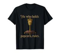 Vêtements pour les cinéphiles de The Who Holds Popcorn Rules T-Shirt