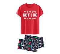 Vêtements pour mère et fille - Vêtements de nuit tendance d'hiver pour Noël - Pyjama assorti - Grande tête mignonne - Imprimé - Haut à carreaux - Manches longues - Pantalon doux - Chemise de nuit