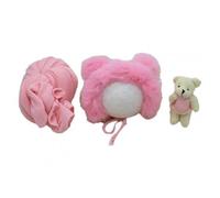Vêtements pour nouveau-né, accessoires de photographie chauds, ours en coton, couverture, chapeau, accessoires de photographie pour nouveau-né, cadeaux pour bébé, 3 pièces