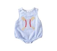 Vêtements pour Nouveau-Nés - Barboteuse sans Manches À Rayures pour Nouveau-Nés, Garçons Et Filles