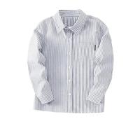 Vêtements pour petites filles, taille 2 ans et automne, garçons et filles, chemises à manches longues à la mode multicolore en jean pour bébé fille (gris, 9-10 ans)