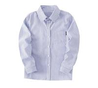 Vêtements pour petites filles, taille 2 ans et automne, garçons et filles, chemises multicolores à la mode à manches longues en jean, haut pour bébé fille (bleu, 7-8 ans)