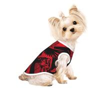 Vêtements pour petits chiens, chemises douces et respirantes pour chats et chiens, chiots pour animaux de compagnie, motif drapeau de l'Albanie