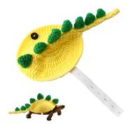 Vêtements pour reptiles, tenue tricotée à sangle réglable, motif dinosaure, accessoire de mode pour animal de compagnie, accessoire de mode décoratif, pour petit animal, cosplay, fête, photos