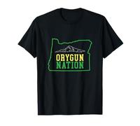 Vêtements pour Tous Les Amateurs de Orygun Nation, Oregon et MT. Hood T-Shirt