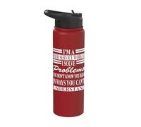 Vêtements pour travailleurs des services alimentaires | Superbe design drôle de travailleurs Stainless Steel Insulated Water Bottle