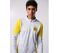 Vêtements Puma Bvb Training 1/4 Zip Top pour Homme M Gris