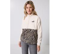 PUMA Sweat-Shirt à col Rond décontracté Ess Graphic Animal avec Demi-Fermeture éclair pour Fille (1 pièce)