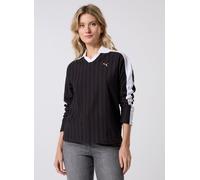 Vêtements Puma T7 Relaxed Long Sleeve Polo pour XS Noir
