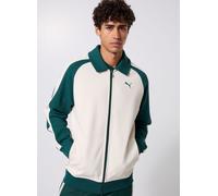 Vêtements Puma T7 Relaxed Wing Collar Jacquard Track Jacket Dk pour Homme XXL Bleu