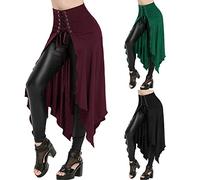 Vêtements punk pour femmes sexy gothique punk steampunk rock vêtements jupe courte vintage robes de bal gothique robes de bal irrégulières punk rave robe gothique médiévale, Noir , XXL