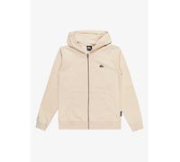 Quiksilver Sweat zippé à capuche Basic – Beige (Birch) – Garçon – 12 ans (M)