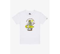 Vêtements Quiksilver Ev Gone Surfing Ss Boy pour Enfant 4A Blanc