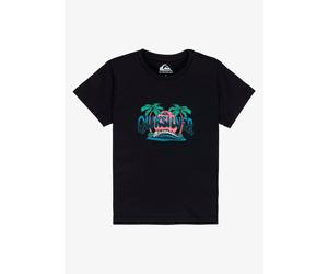 Vêtements Quiksilver Ev Palm Horizon Ss Boy pour Enfant 6A Noir