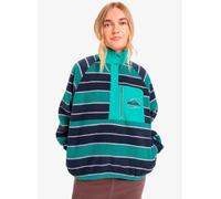 Quiksilver - Women's Renek Half Snap - Pull polaire - XS - deep sea / renek stripe