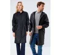 Rains Veste longue imperméable et coupe-vent Fishtail Parka W3 Black Noir Taille M
