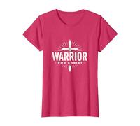 Vêtements Religious Warrior for Christ Faith pour Hommes T-Shirt, Femme, Rouge Chiné, S