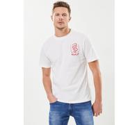 Vêtements Replay T-shirt col rond blanc serpant pour Homme M Blanc