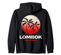 Vêtements rétro Lombok Indonesia pour Coucher de Soleil Sweat à Capuche